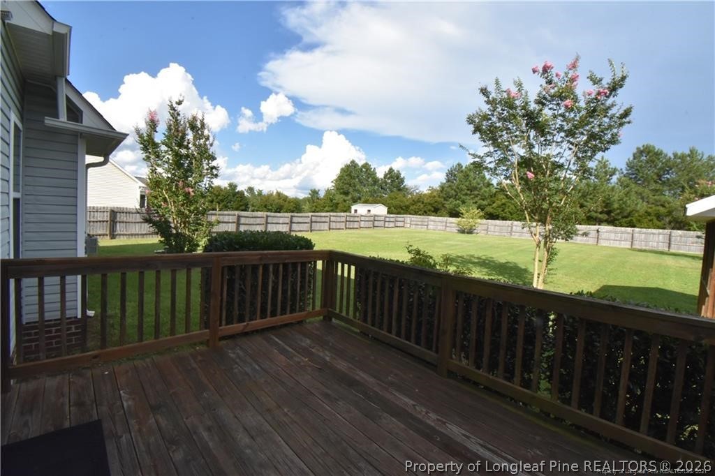 131 South Prince Henry Way Cameron, NC 28326 - Photo 24 of 26 a view of a deck with a yard