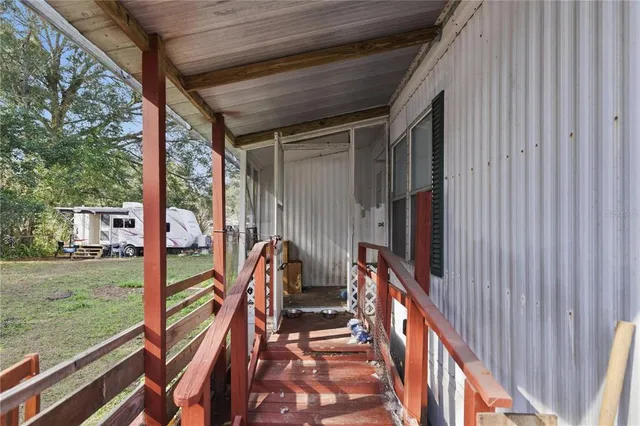 a view of outdoor seating space