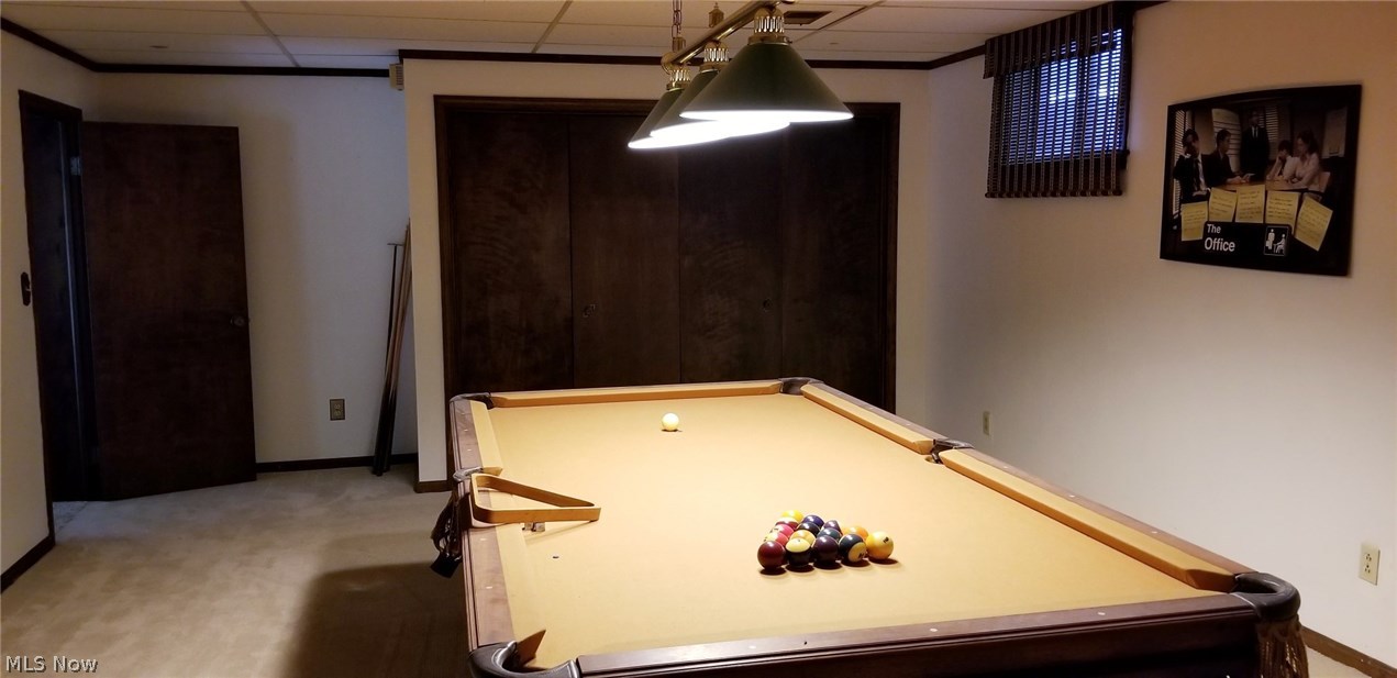 1261 Sand Run Road Akron, OH 44313 - Photo 26 of 32 Just off the recreation room is the billiards area. This could be utilized as a fourth bedroom if needed.