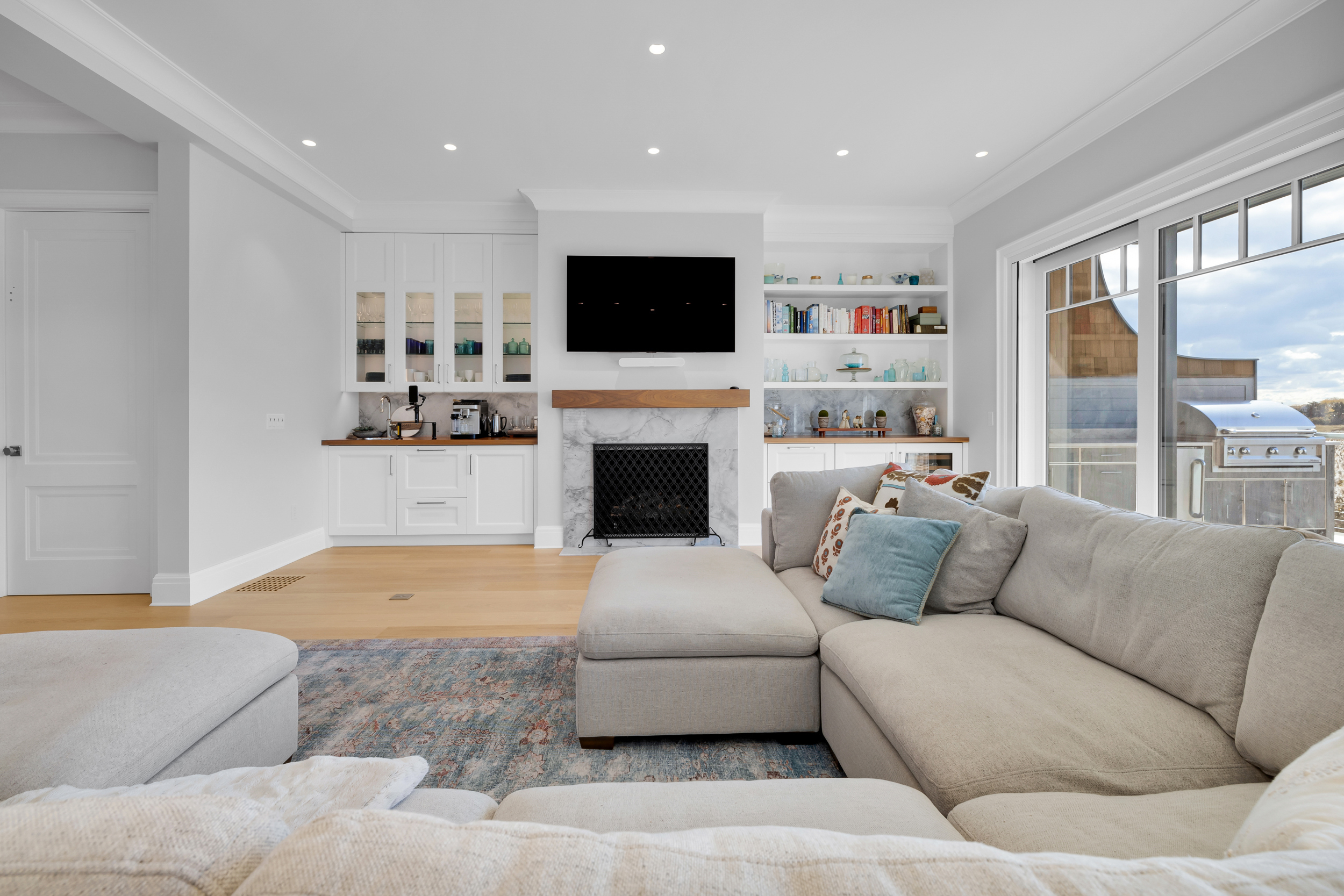 405 Whitfield Street, Unit 2 Guilford, CT 06437 - Photo 10 of 40 Warm & Inviting... living room features a gas operated fireplace for those cozy nights in.