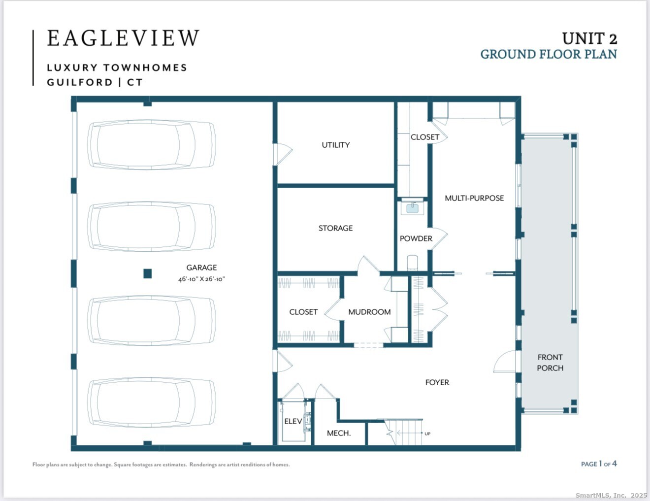 405 Whitfield Street, Unit 2 Guilford, CT 06437 - Photo 40 of 40 FLOOR PLAN ~ ground/lower level.