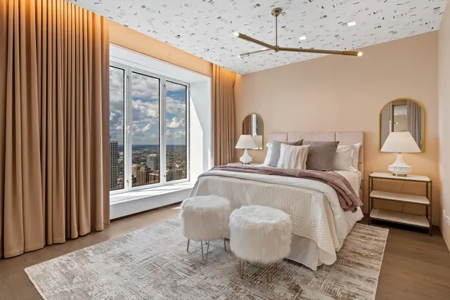 a view of city with balcony