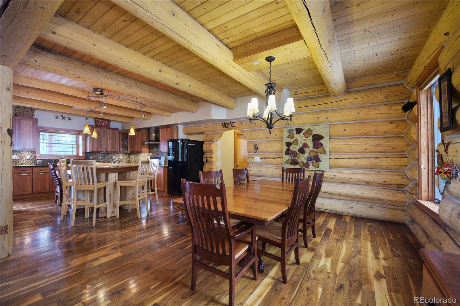 500 Ridge Road Ward, CO 80481 - Photo 4 of 31 a view of a dining room with furniture and wooden floor