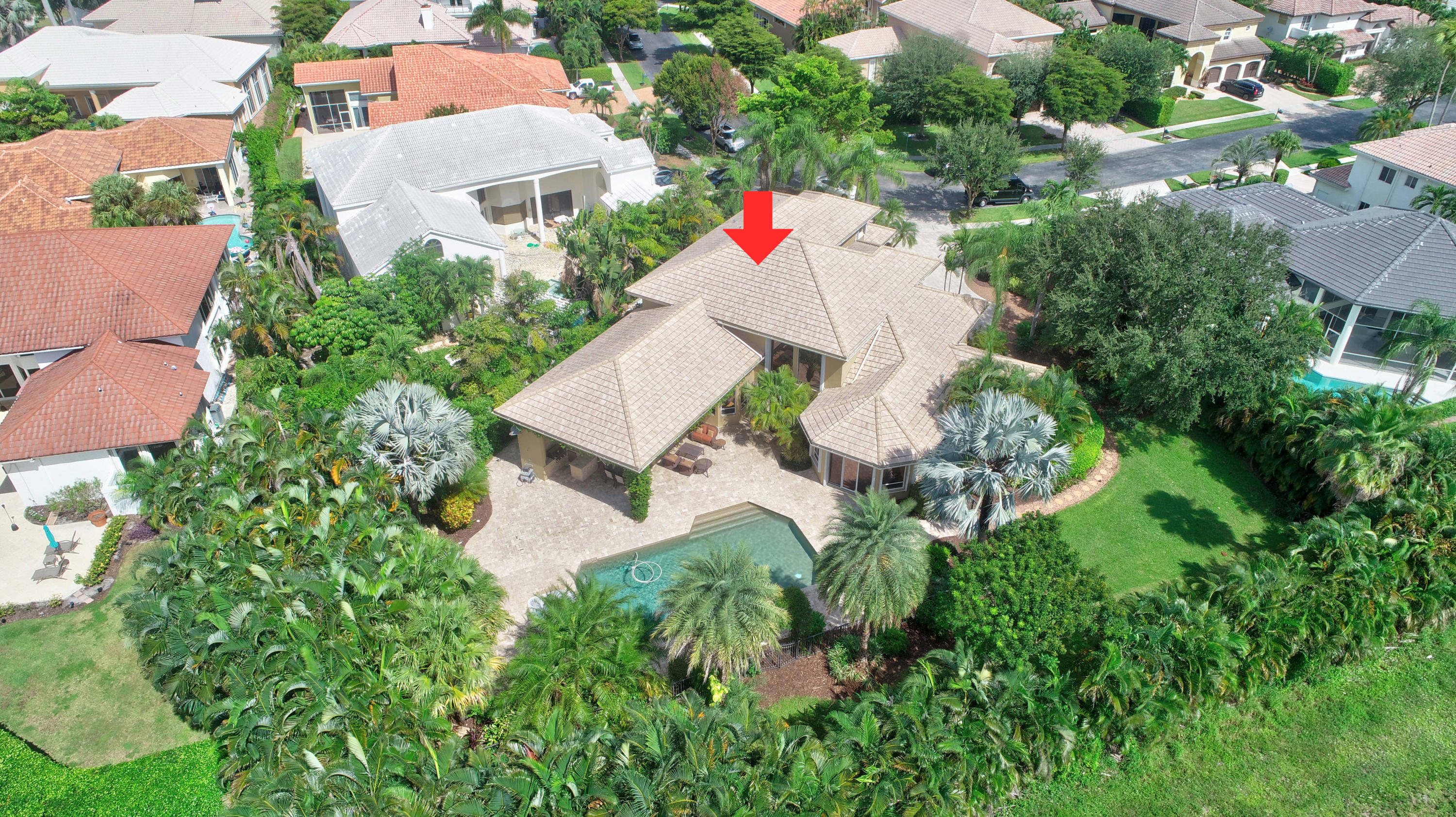 3196 Northwest 60th Street Boca Raton, FL 33496 - Photo 6 of 65 an aerial view of house with yard