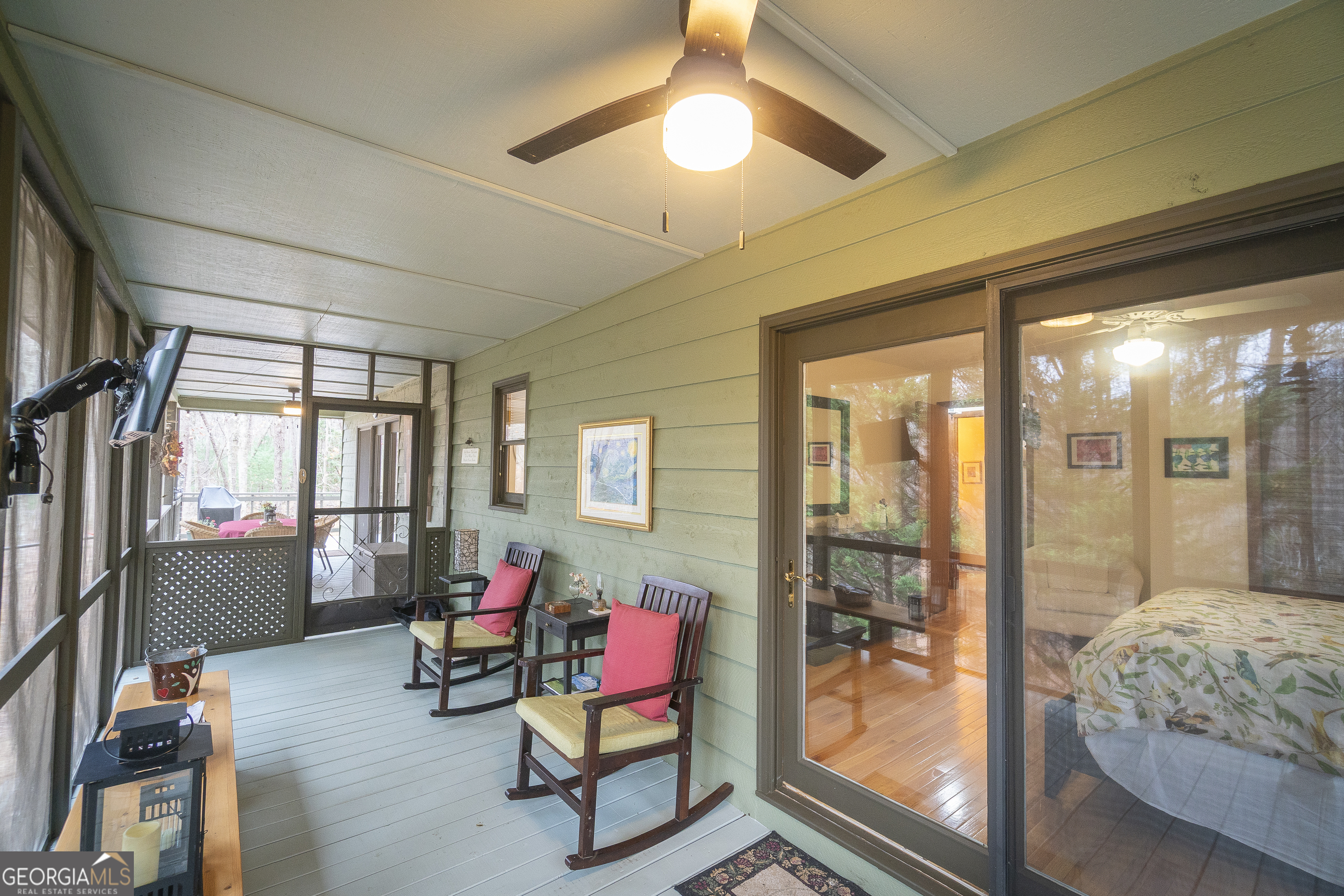 168 Cherokee Trail Sautee Nacoochee, GA 30571 - Photo 27 of 80 a living room with furniture and a chandelier