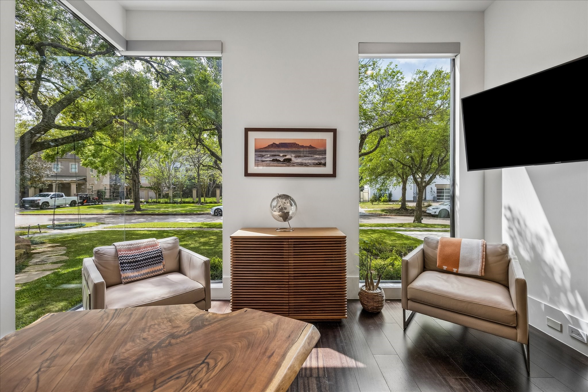 3814 Drake Street Houston, TX 77005 - Photo 7 of 50 Walls of contemporary windows frame gorgeous neighborhood outlooks.