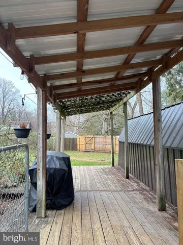 a view of porch with seating space