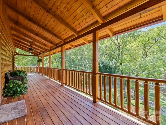 a view of deck with wooden floor and outdoor space