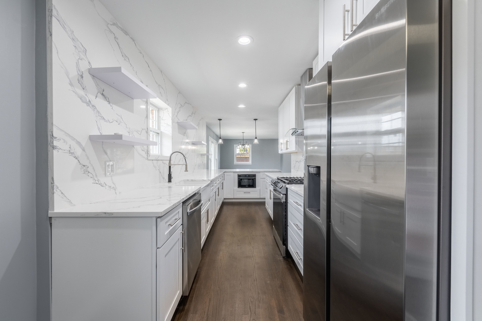 8000 Country Club Lane North Riverside, IL 60546 - Photo 14 of 41 a kitchen with refrigerator and countertop