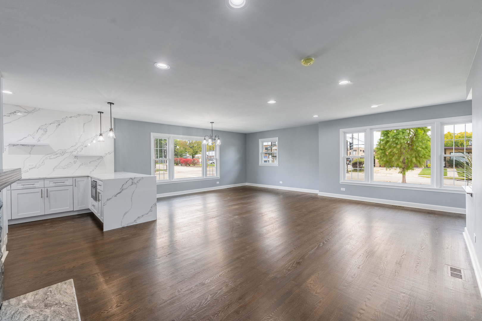 8000 Country Club Lane North Riverside, IL 60546 - Photo 7 of 41 a view of an empty room with wooden floor and a window
