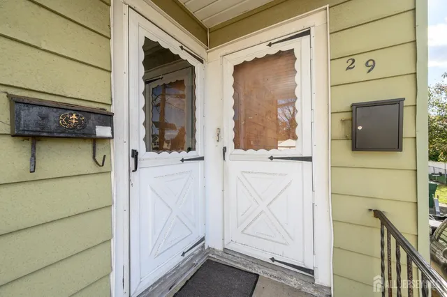 a view of front door