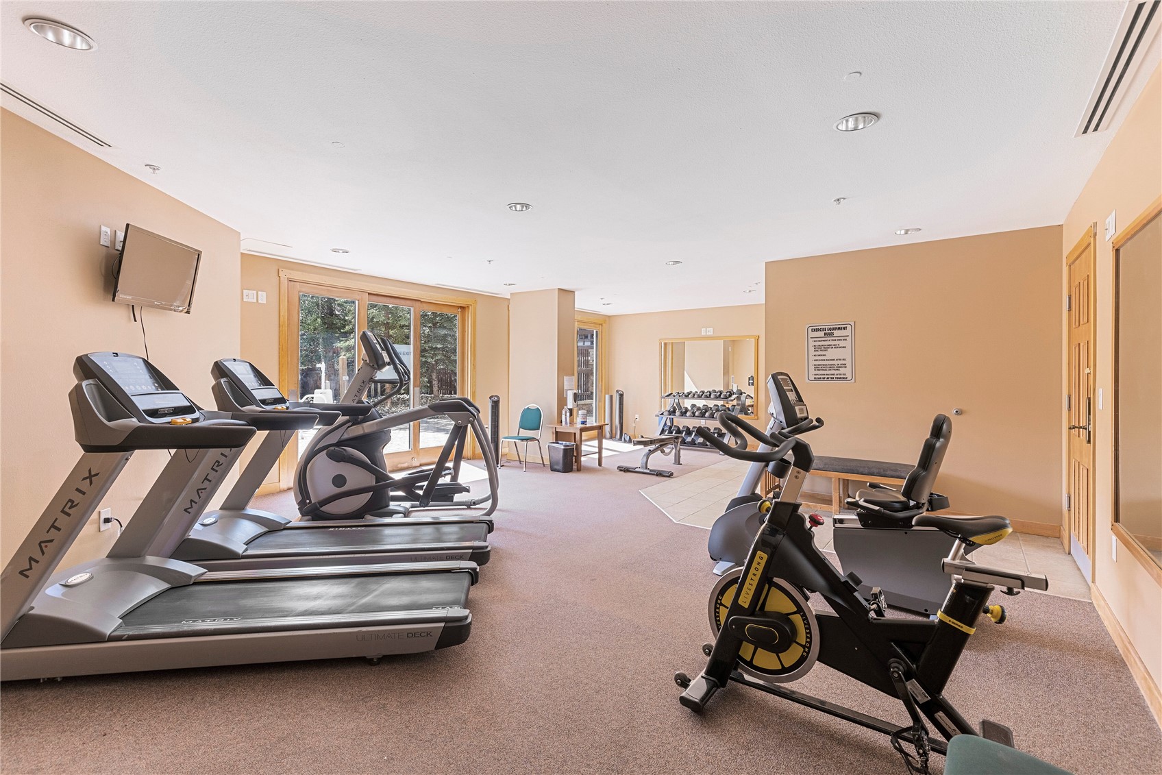 910 Copper Road, Unit 219 Copper Mountain, CO 80443 - Photo 27 of 35 a view of a room with gym equipment