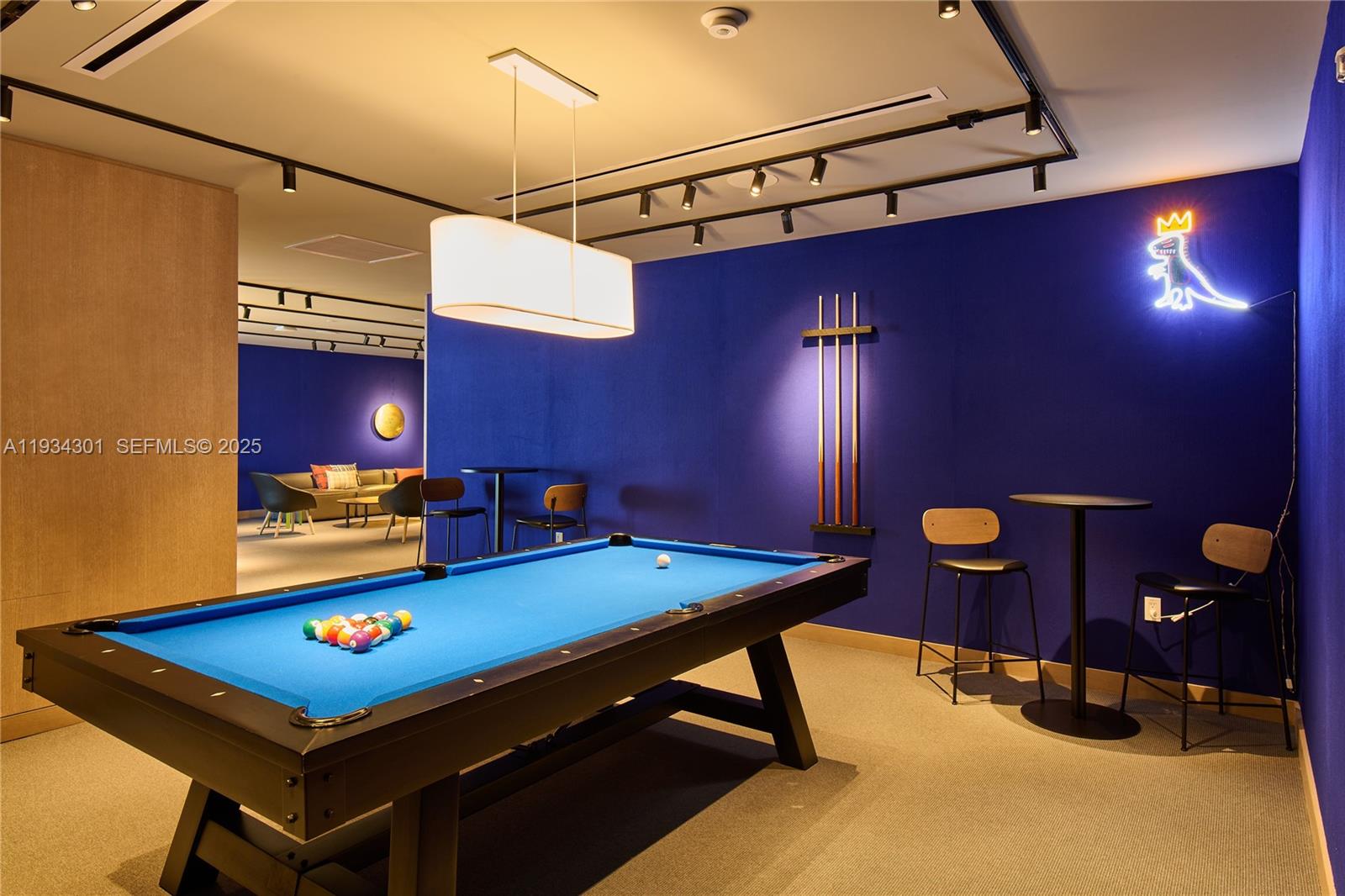 500 Alton Road, Unit 1602 Miami Beach, FL 33139 - Photo 20 of 33 a room with pool table and windows