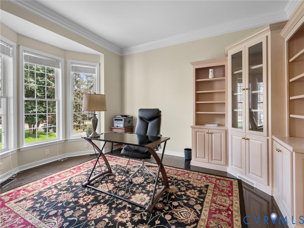 14012 Lippingham Terrace Chester, VA 23831 - Photo 11 of 50 a work room with furniture wooden floor and a window