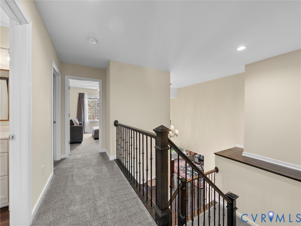 14012 Lippingham Terrace Chester, VA 23831 - Photo 30 of 50 a view of a hallway with wooden floor and entryway
