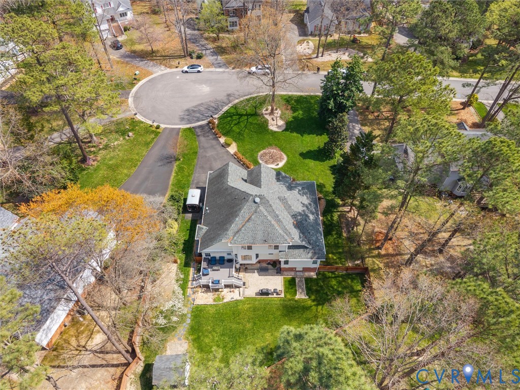 14012 Lippingham Terrace Chester, VA 23831 - Photo 48 of 50 an aerial view of a house with a yard basket ball court and outdoor seating