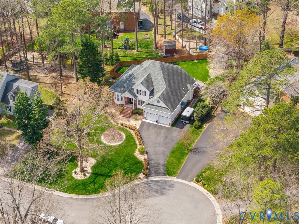 14012 Lippingham Terrace Chester, VA 23831 - Photo 50 of 50 an aerial view of a house with yard swimming pool and outdoor seating