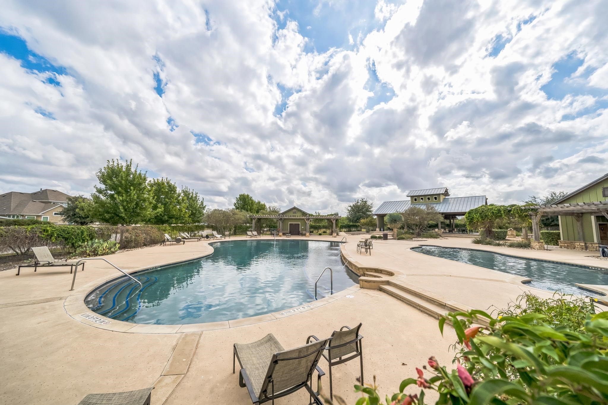 12009 Vignette Schertz, TX 78154 - Photo 36 of 40 a view of a swimming pool with a terrace