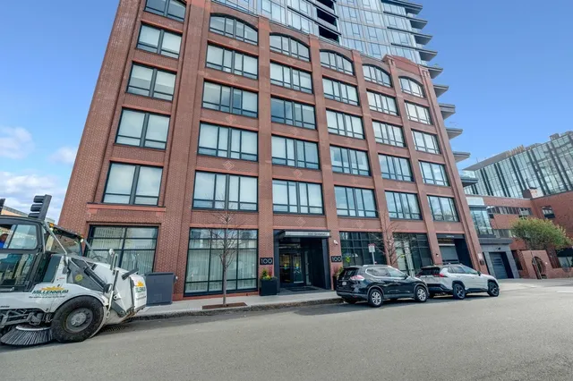 a car parked in front of a building
