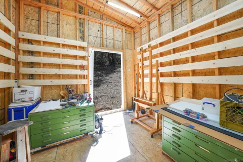 a bathroom with a sink and a shower