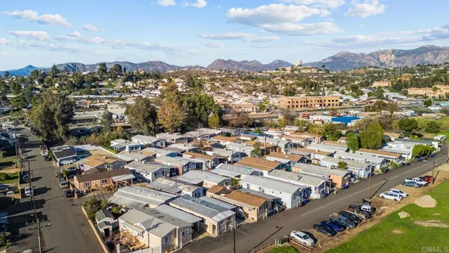 an aerial view of a city
