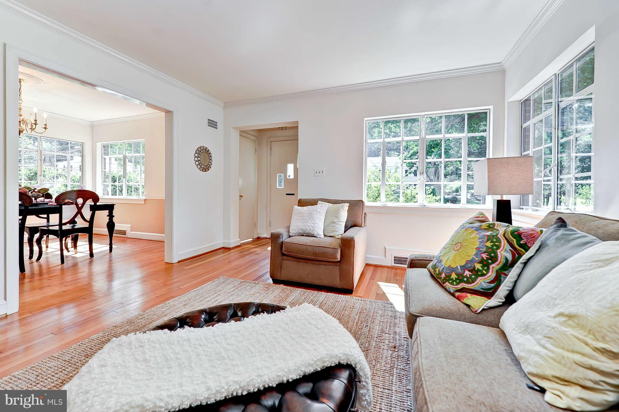 3203 Russell Road Alexandria, VA 22305 - Photo 7 of 30 a living room with furniture and wooden floor