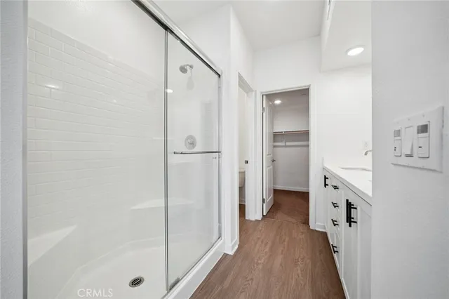 a view of a walk in closet