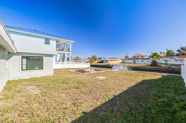 a house view with a swimming pool