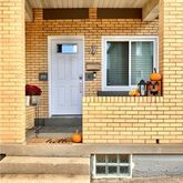 a front view of a house with a window