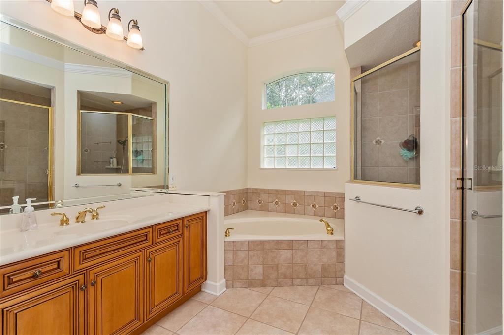 10606 Boca Pointe Drive Orlando, FL 32836 - Photo 29 of 39 a bathroom with a tub sink and mirror