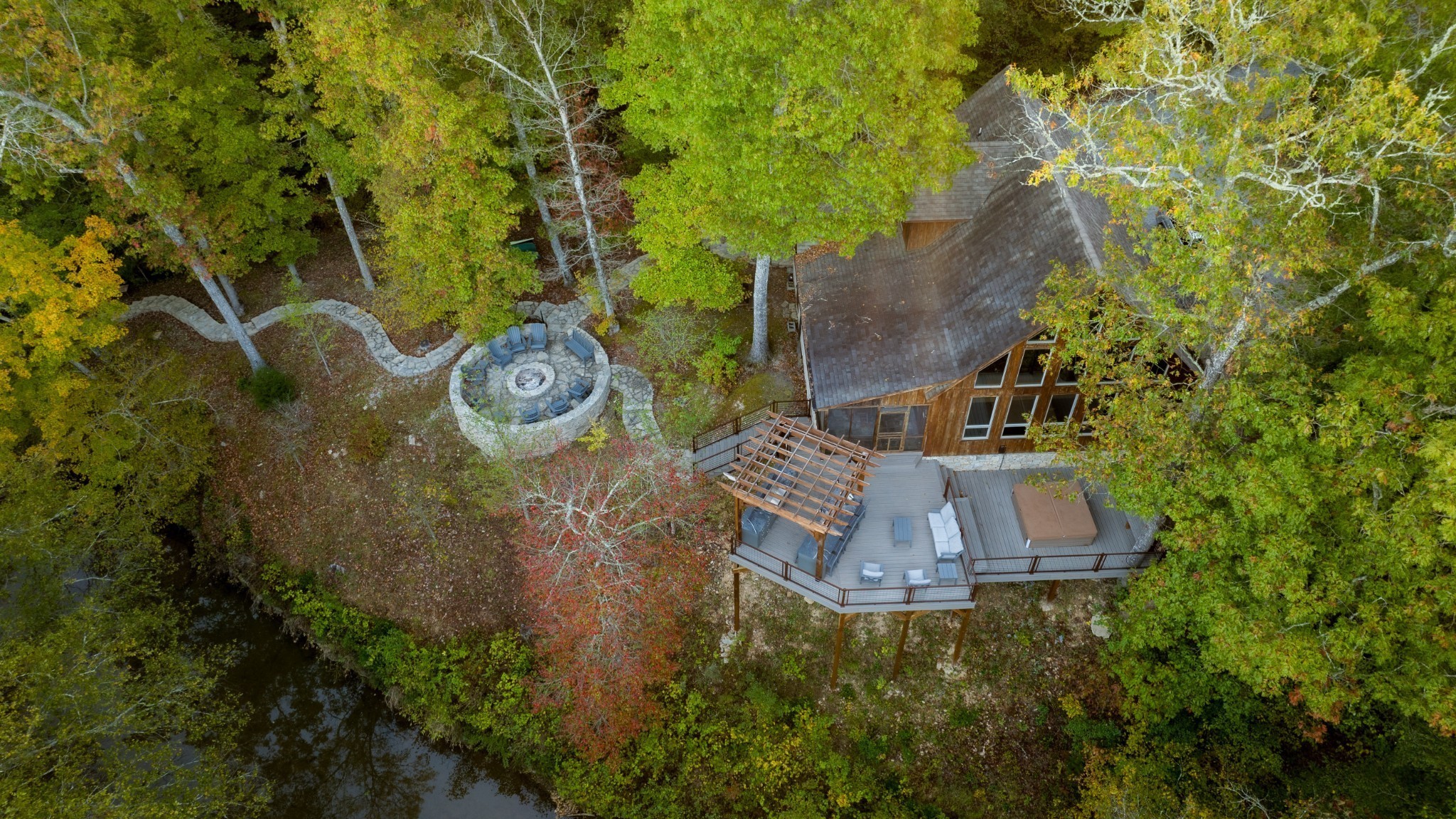 170 Warriors Path Road Summertown, TN 38483 - Photo 3 of 69 a view of a fountain in the middle of a building