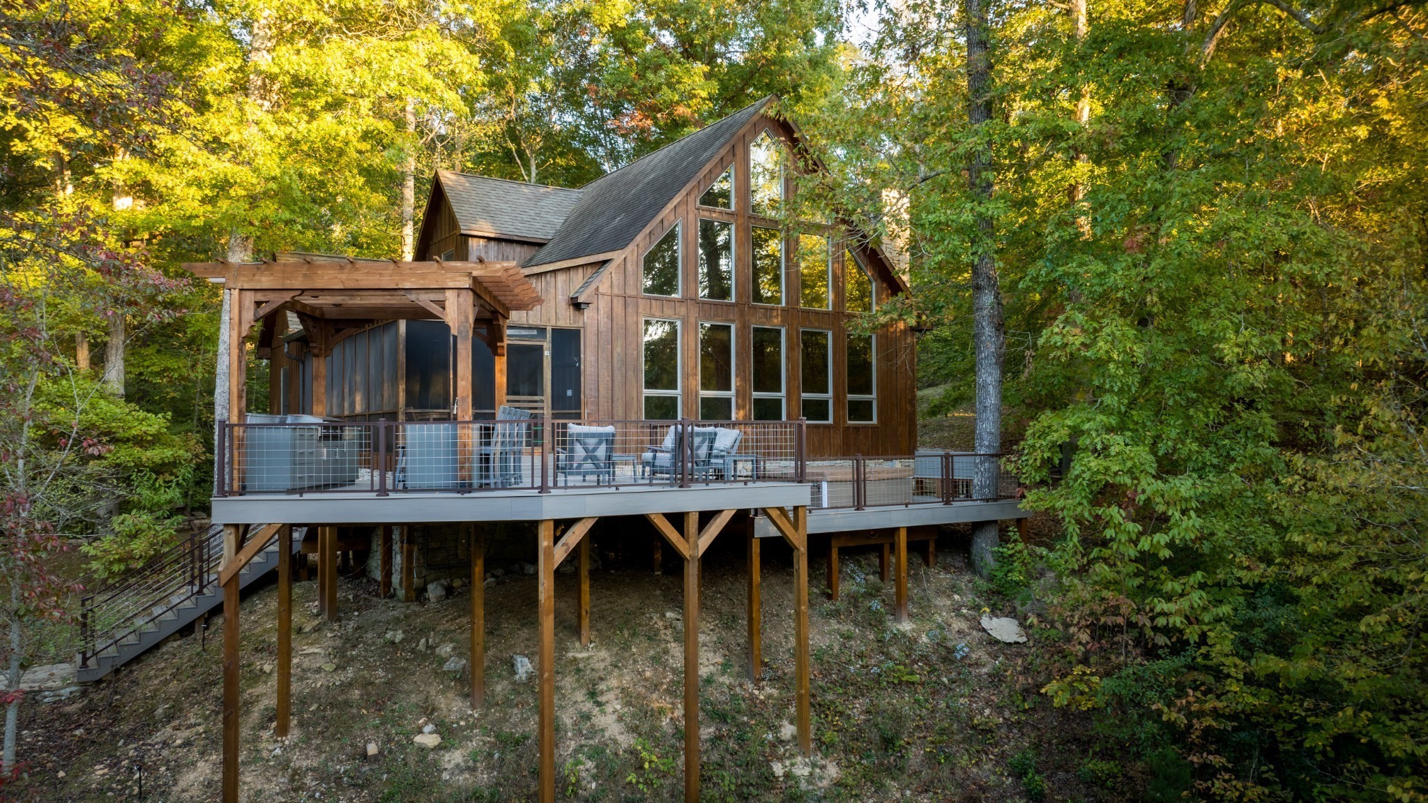 170 Warriors Path Road Summertown, TN 38483 - Photo 6 of 69 a backyard of a house with yard table and chairs