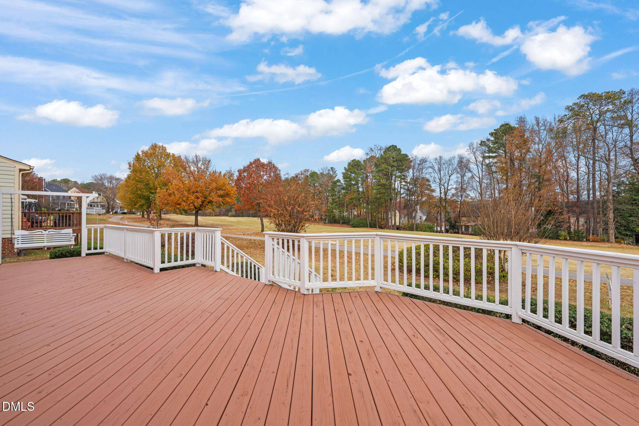 2100 Laurel Valley Way Raleigh, NC 27604 - Photo 4 of 19 Deck Facing Down Fairway