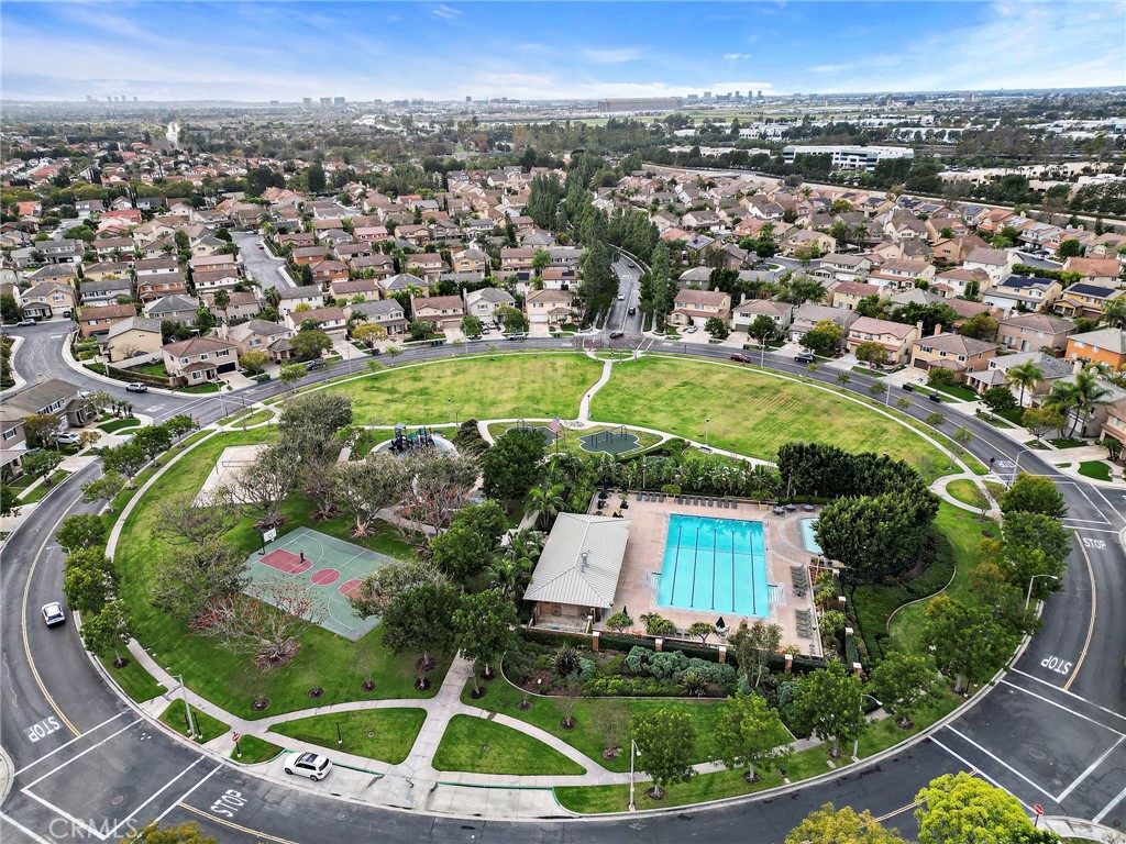 17 Rhode Island Irvine, CA 92606 - Photo 57 of 62 an aerial view of a house with a garden