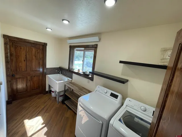 a room with storage and utility