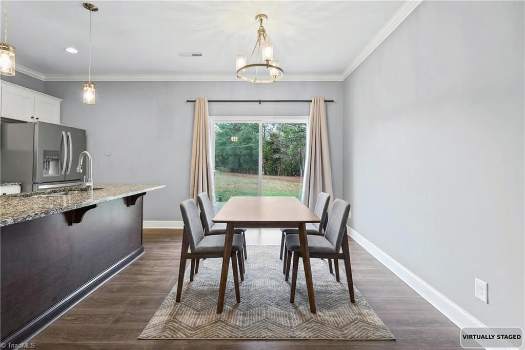164 Mc Cullough Road Mocksville, NC 27028 - Photo 14 of 43 Virtually Staged Dining Room