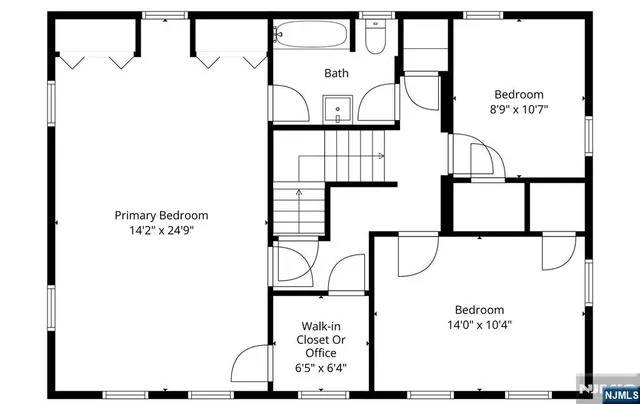 a picture of a wall with a white wall