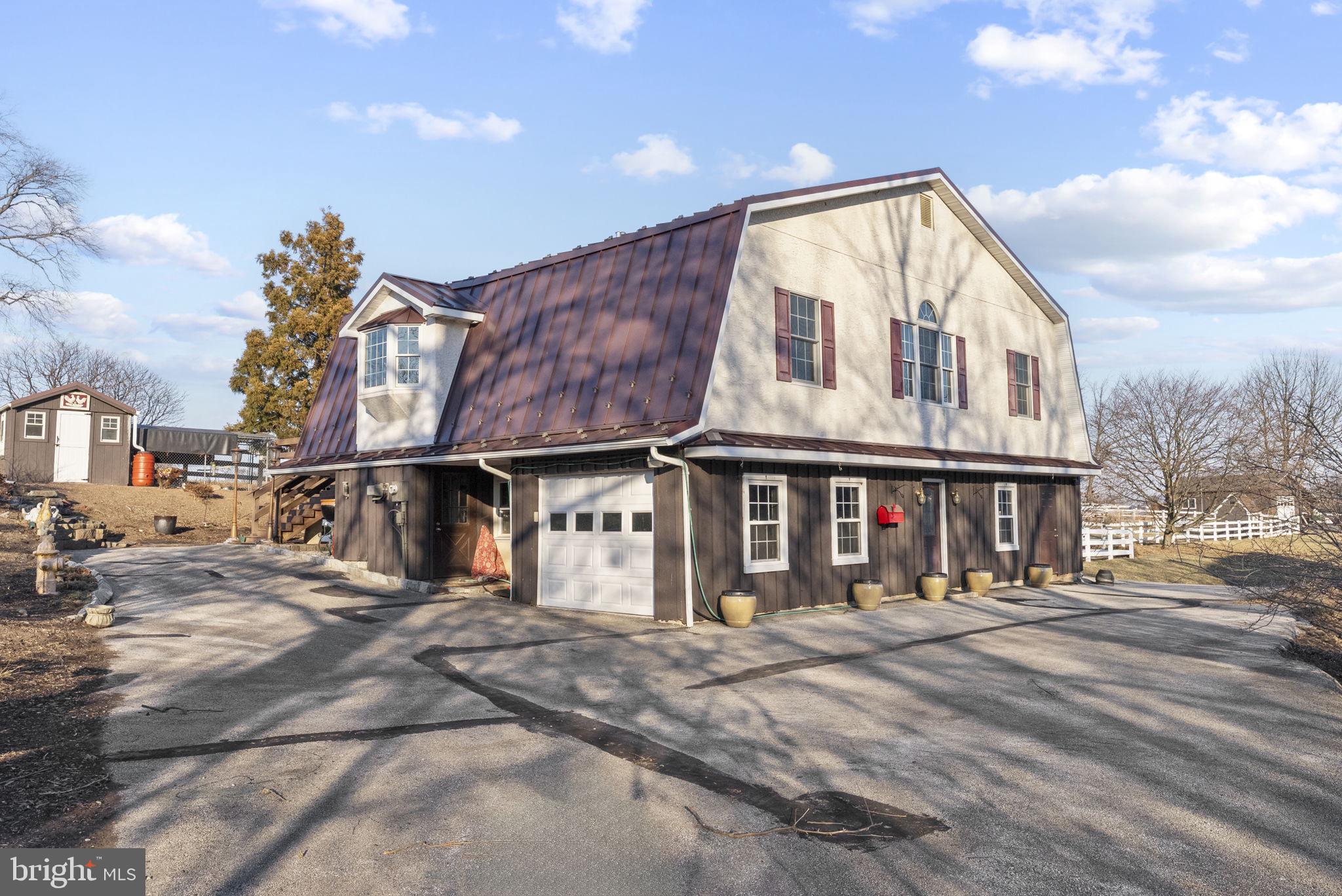 a front view of a house