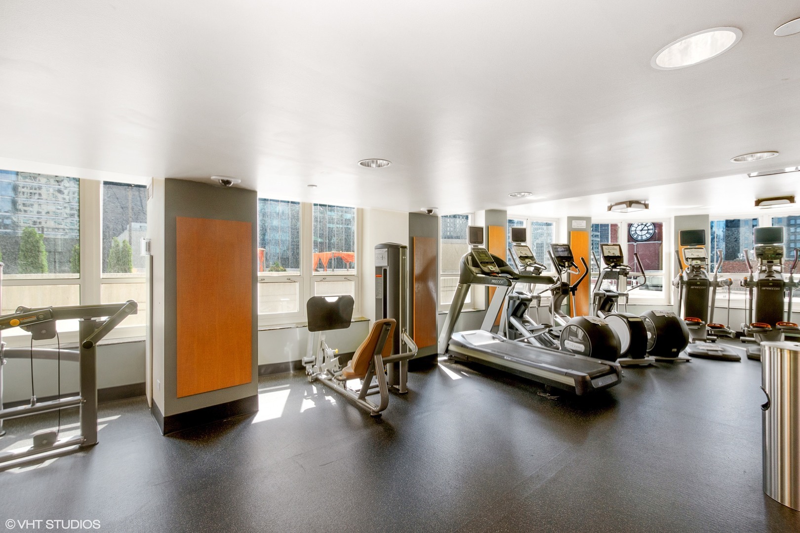 345 North LaSalle Drive, Unit 2505 Chicago, IL 60654 - Photo 12 of 16 a view of a room with gym equipment