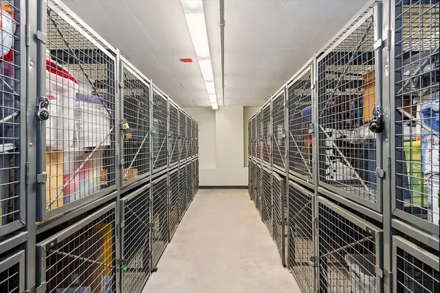 a view of balcony with wooden floor