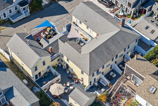 a view of city and ocean view