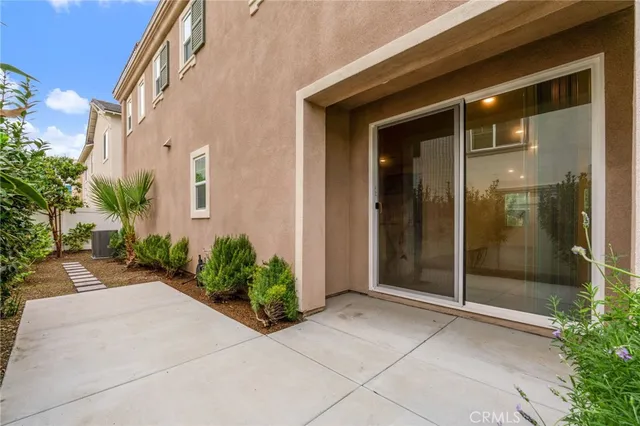 a outdoor space with plants