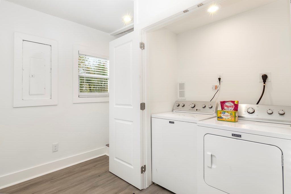 587 Oak Trace East Jasper, GA 30143 - Photo 24 of 47 a view of storage and utility room with washer and dryer