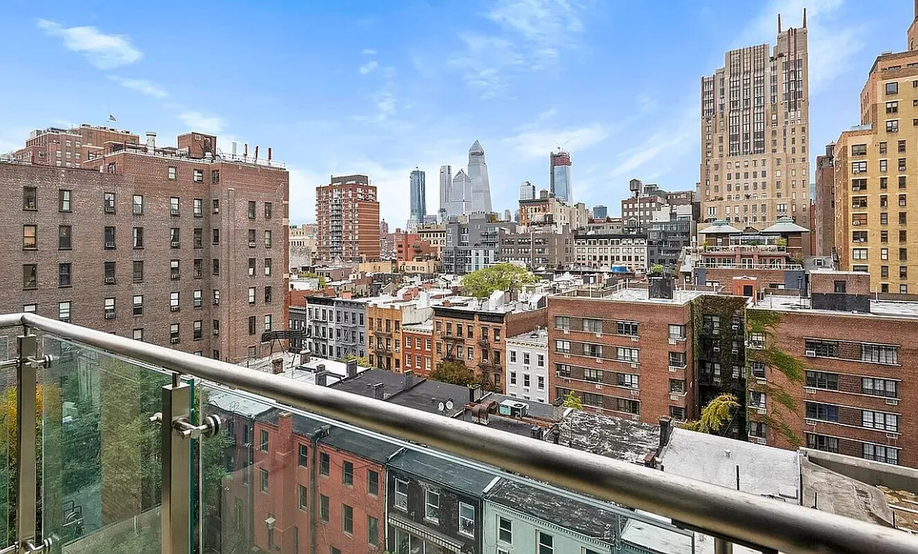 211 West 14th Street, Unit 10B Manhattan, NY 10011 - Photo 8 of 9 a city view from a balcony with city view