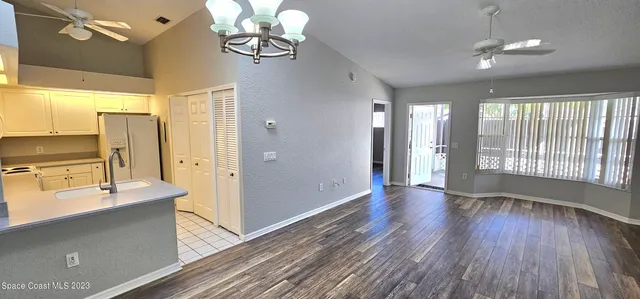 a view of an empty room