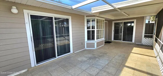 a view of front door of house