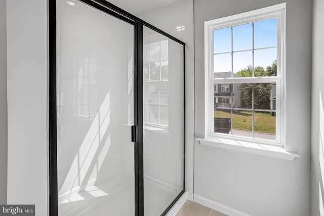 an empty room with window