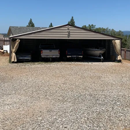 a front view of house