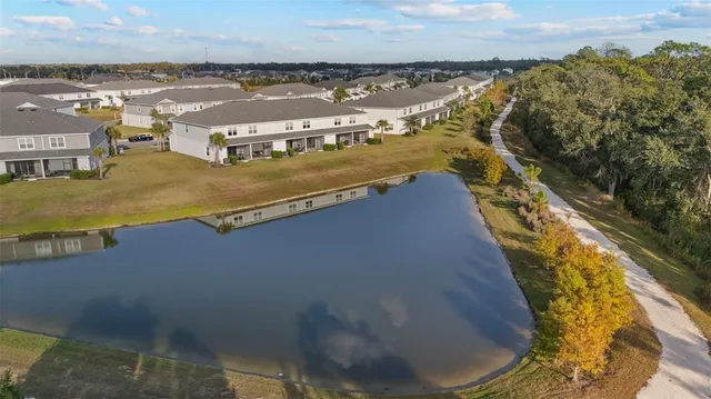 a view of a city with an ocean
