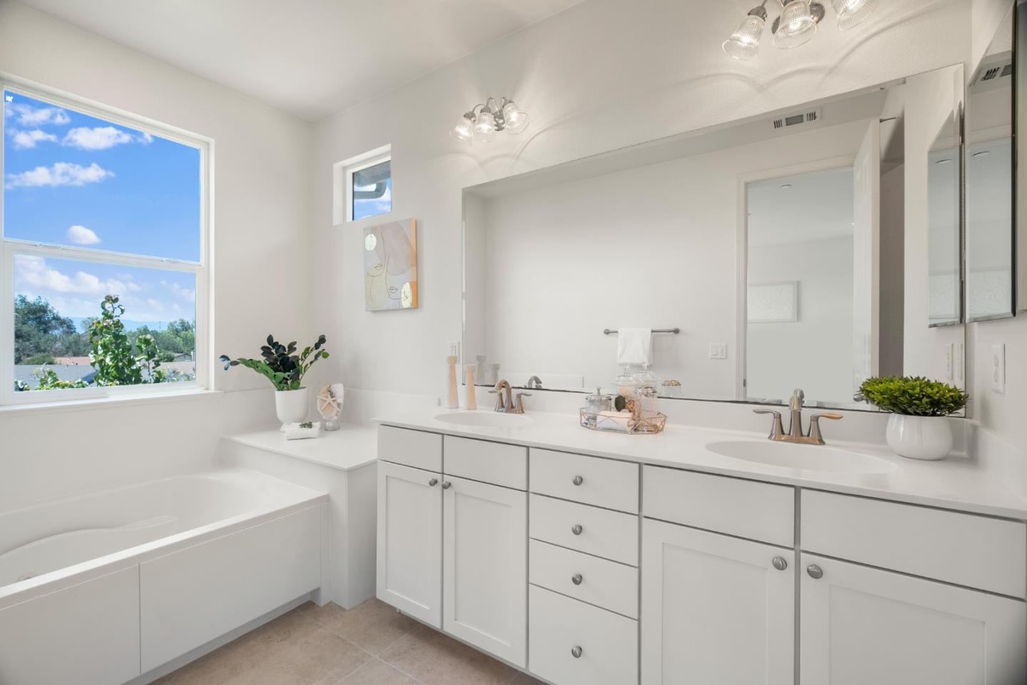 1789 Infinity Way San Jose, CA 95122 - Photo 27 of 44 a bathroom with a double vanity sink mirror and bathtub